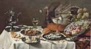 Style life with turkey Pieter Claesz